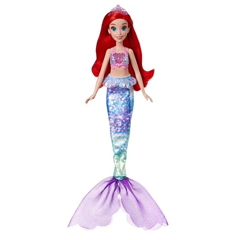 A kis hableány Ariel Disney hercegnő a kis szivárvány sellő éneklő mozgatható figura 29 cm