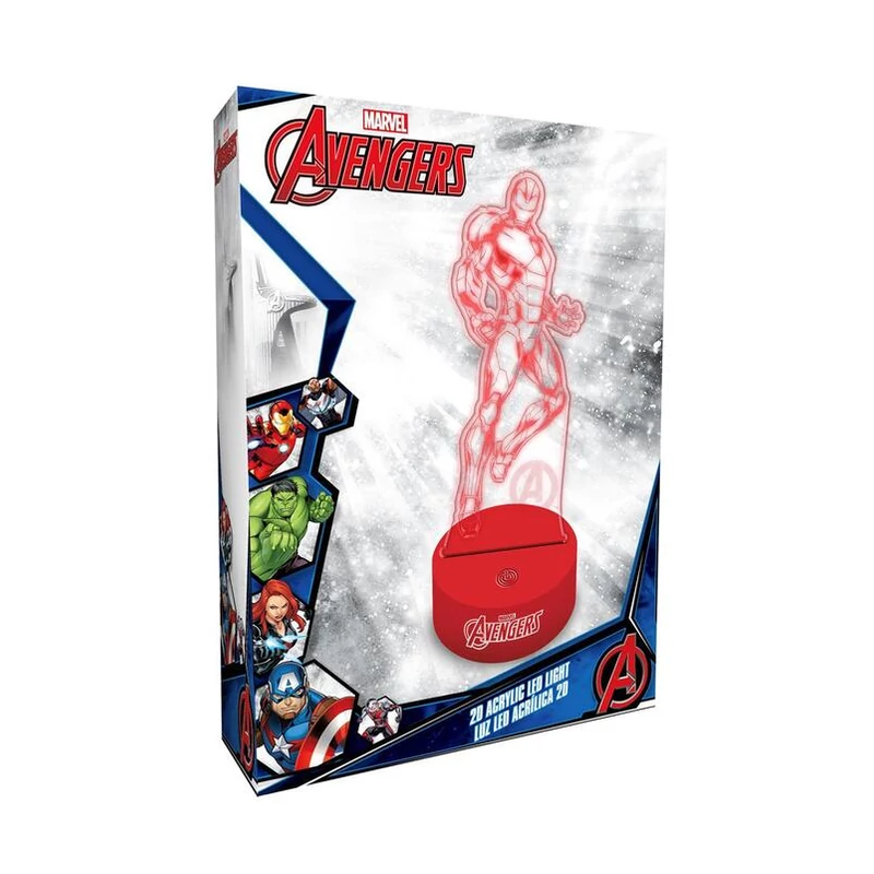 Avengers Bosszúállók 2D LED lámpa