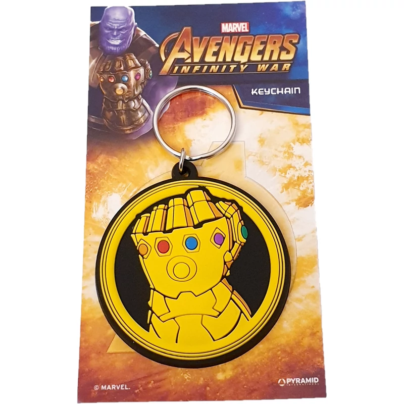 Avengers Bosszúállók Thanos ökle lapos gumírozott kulcstartó