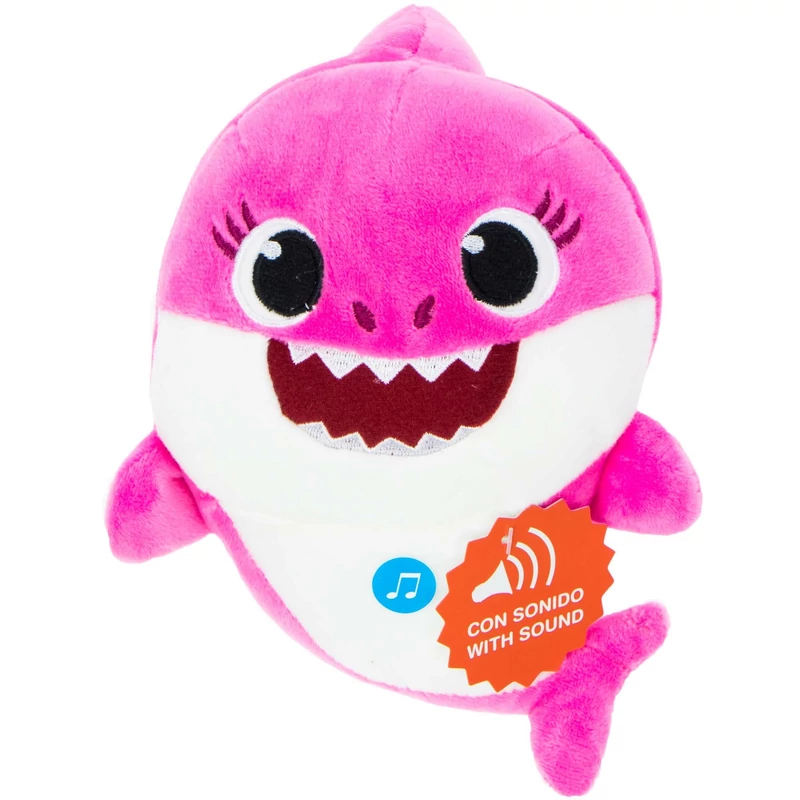 Baby Shark Anya cápa zenélő plüssfigura 17 cm - Anya cápa plüss