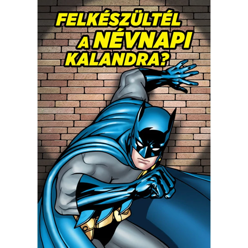 Képeslap - Batman ajándék tetováló matricával- névnap