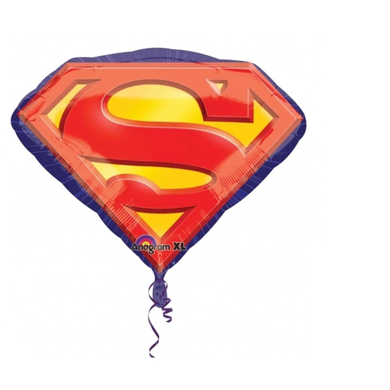 Lufi - Superman logós héliummal is fújható fólia lufi 63 cm