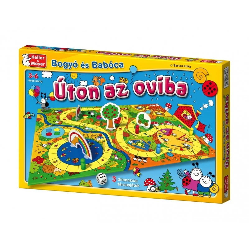 Bogyó és Babóca Úton az oviba társasjáték