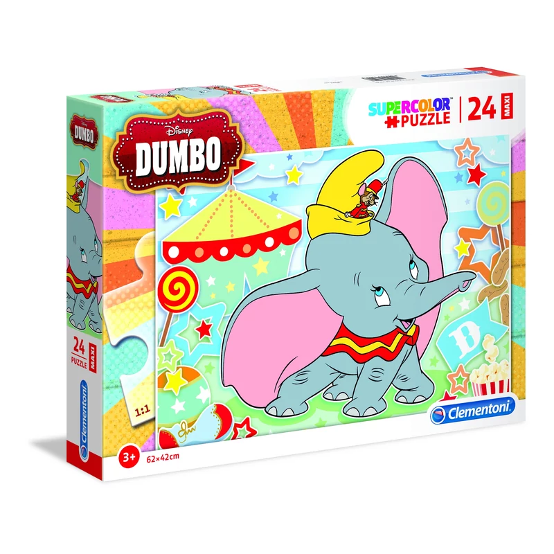 Dumbó nagy darabos puzzle 24 db