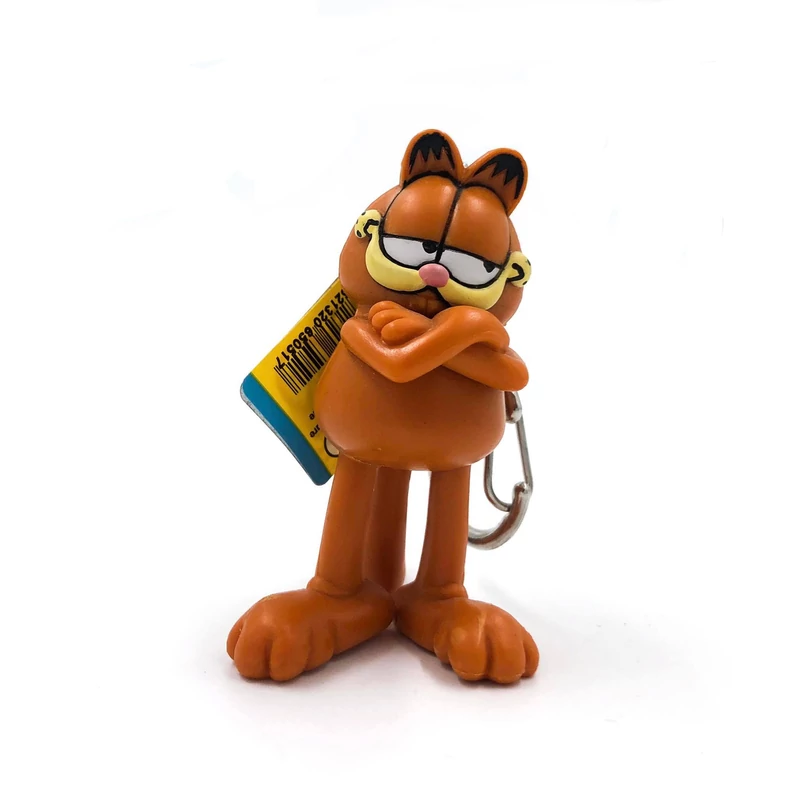 Garfield alakú műanyag kulcstartó