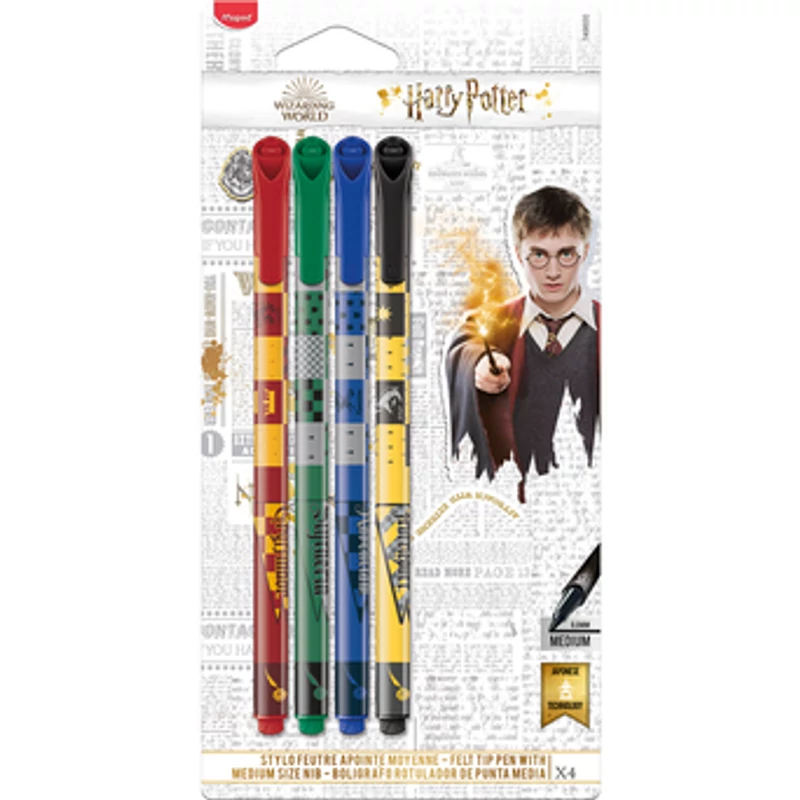 Harry Potter 4 db-os filctoll készlet - Harry Potter filctoll