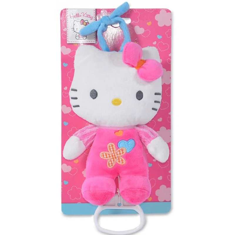 Hello Kitty zenélő plüssfigura 20 cm