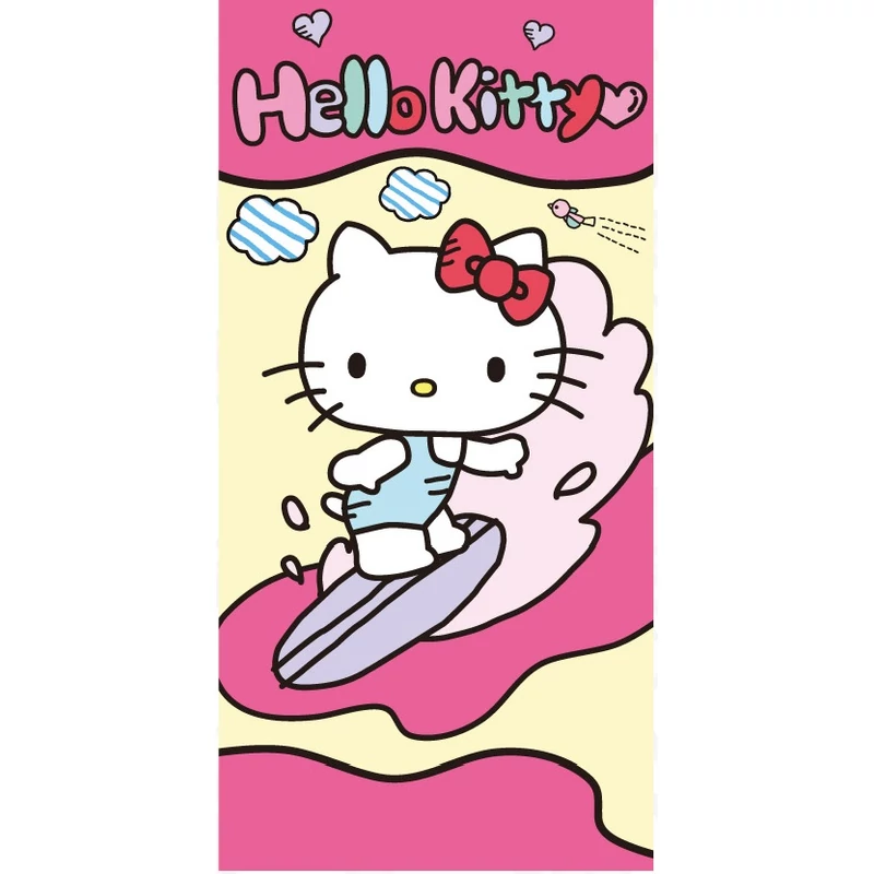 Hello Kitty nagy pamut törölköző - Hello Kitty fürdőlepedő