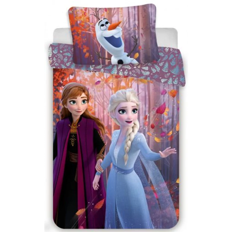 Jégvarázs Elvarázsolt erdő pamut ágyneműhuzat szett - Frozen ágynemű