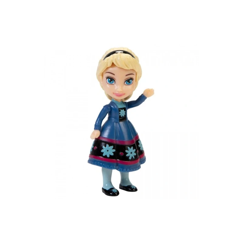 Jégvarázs Elza Disney pici figura mozgatható végtagokkal  7 cm - Elza hajpánttal