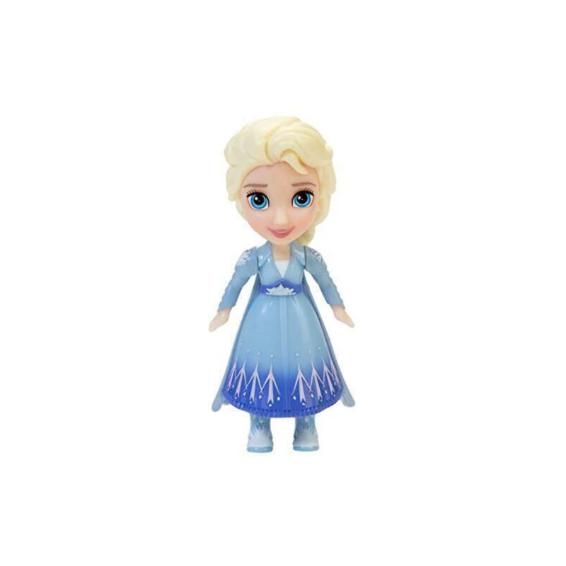 Jégvarázs Elza Disney pici figura mozgatható végtagokkal  7 cm - Elza hópelyhes ruhában