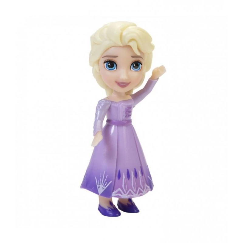 Jégvarázs Elza Disney pici figura mozgatható végtagokkal  7 cm - Elza lila ruhában