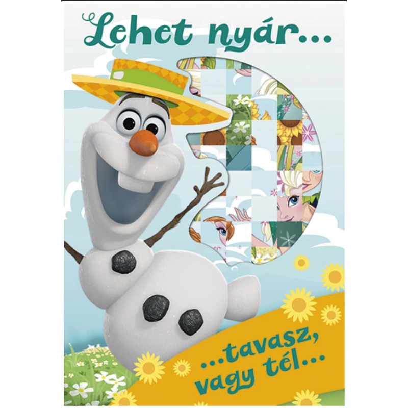 Képeslap - Jégvarázs Frozen Olaf hóember Boldog születésnapot kíván