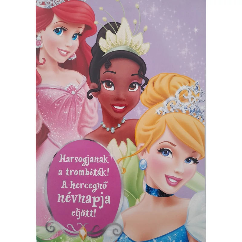 Képeslap - Disney hercegnők Boldog névnapot!