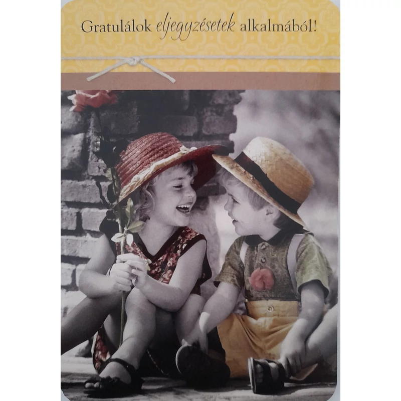 Képeslap - Gratulálok eljegyzésetek alkalmából!