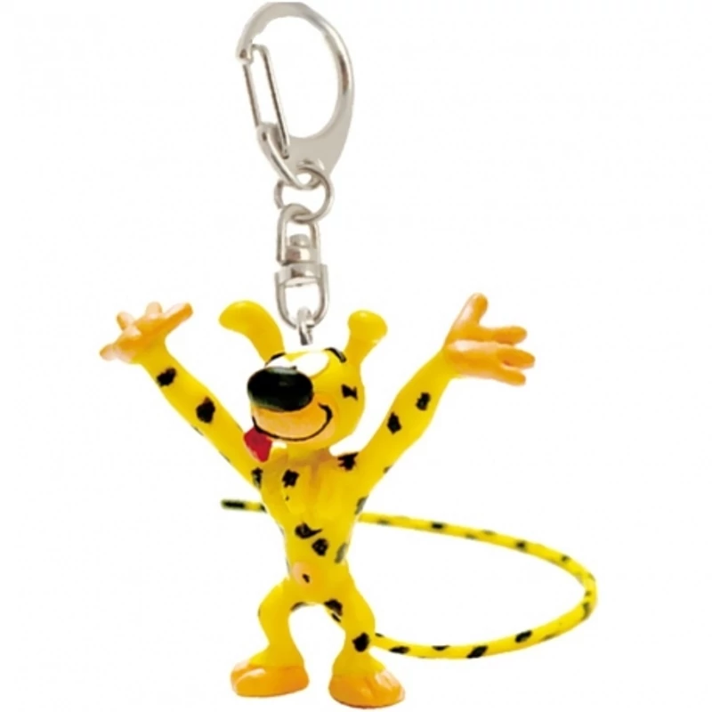 Marsupilami alakú műanyag kulcstartó