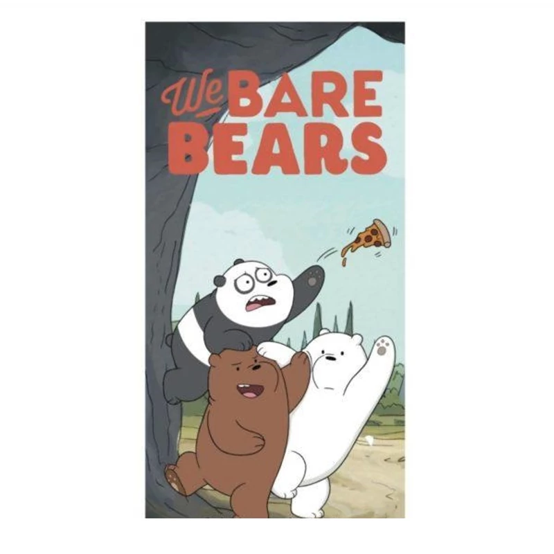 Medvetesók nagy törölköző - Cartoon Network We bare bears fürdőlepedő