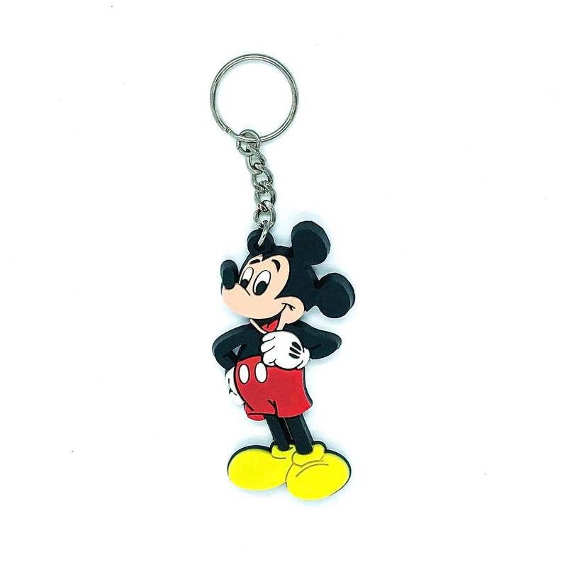 Mickey egér lapos gumírozott kulcstartó - Mickey Mouse kulcstartó