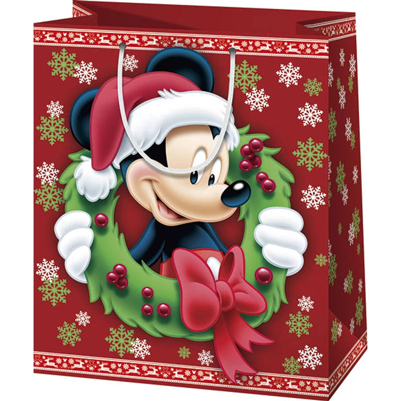 Ajándéktasak - Mickey egér Karácsonyi - Mickey Mouse nagy ajándéktasak