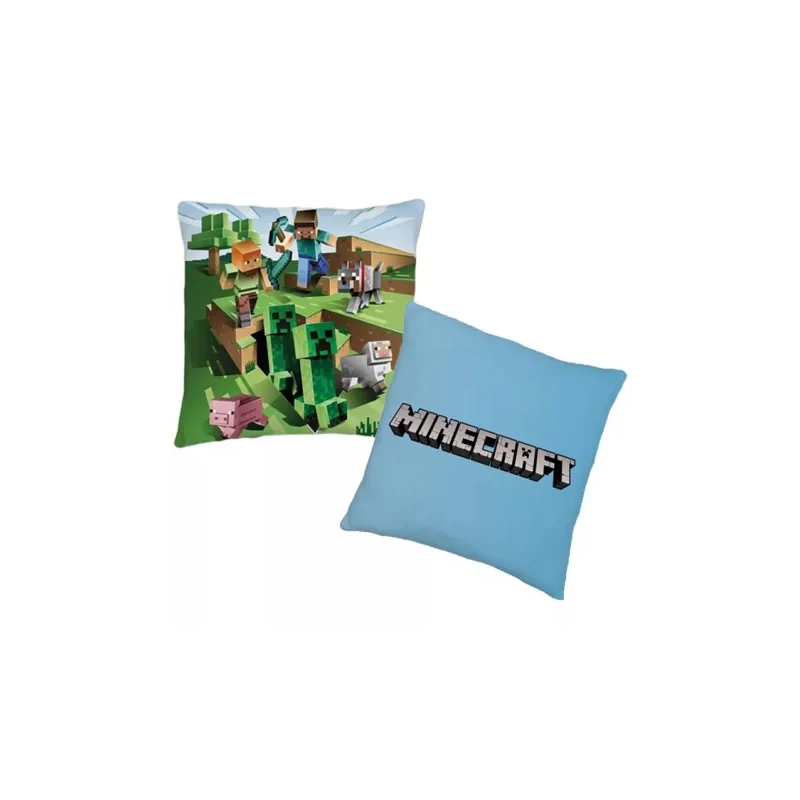 Minecraft kétoldalas díszpárna