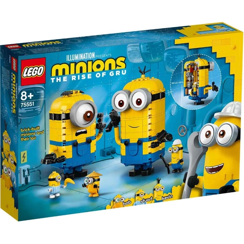 Gru minion LEGO - Kocka minyonok és barlangjuk
