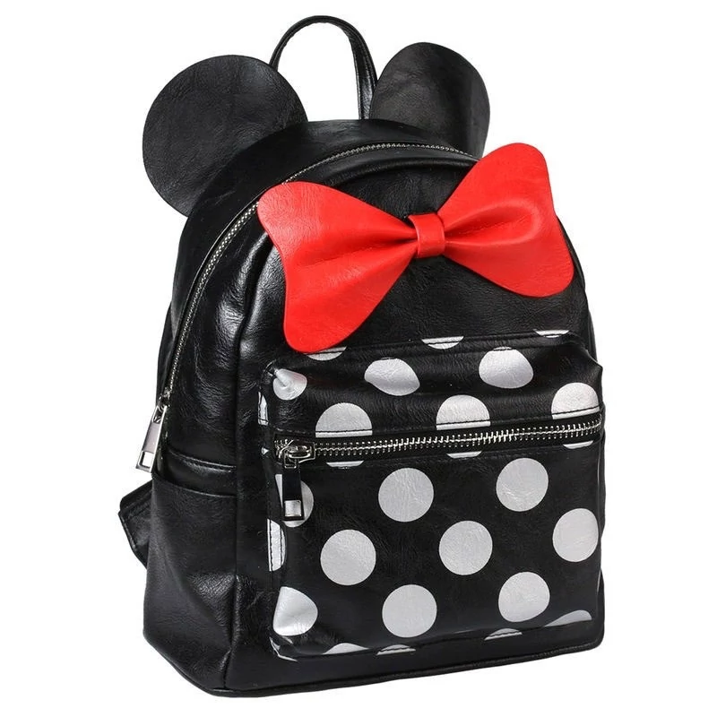 Minnie egér fekete bőr Disney hátizsák Hölgyeknek