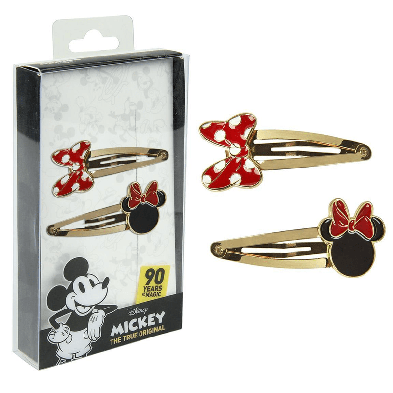 Minnie egér aranyozott hajcsat szett - Minnie Mouse hajcsat