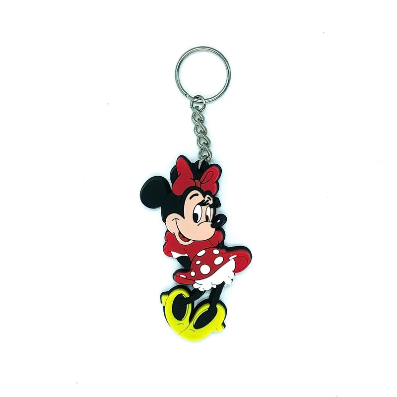 Minnie egér lapos gumírozott kulcstartó - Minnie Mouse kulcstartó