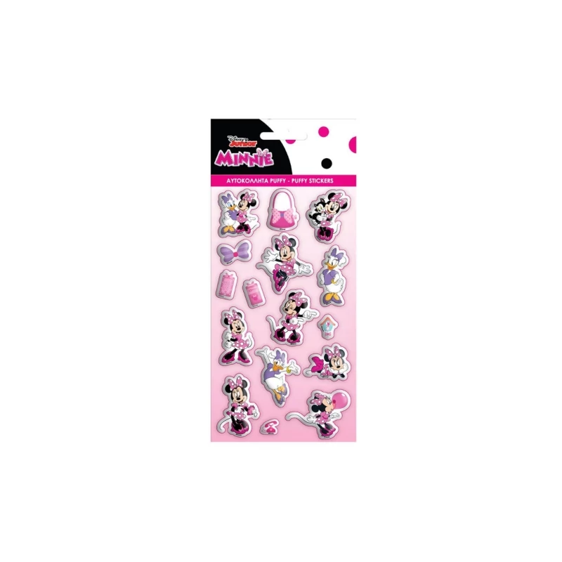 Minnie egér pufi matrica szett - Minnie Mouse matrica
