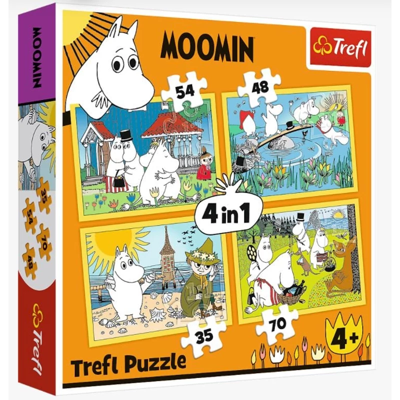 Muminok puzzle 4in1
