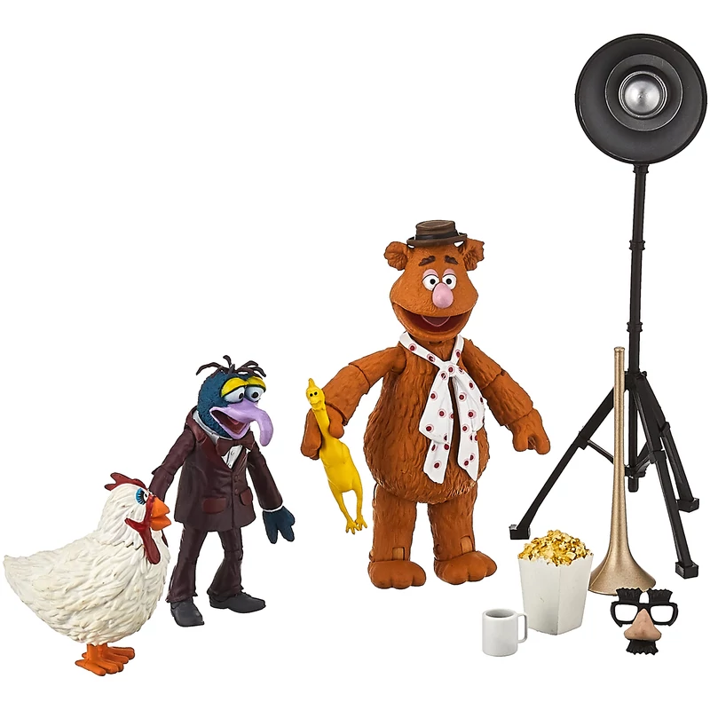 Muppet Show Gonzo és Topi figura 13 cm - kiegészítőkkel