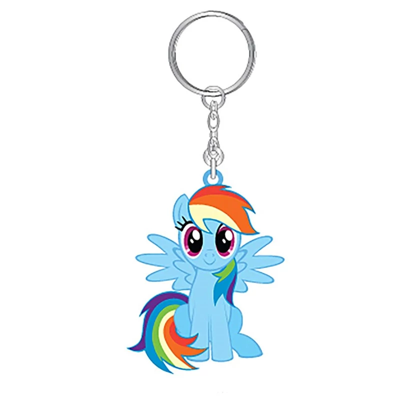My little pony Rainbow Dash póni lapos gumírozott kulcstartó - Én kicsi pónim kulcstartó