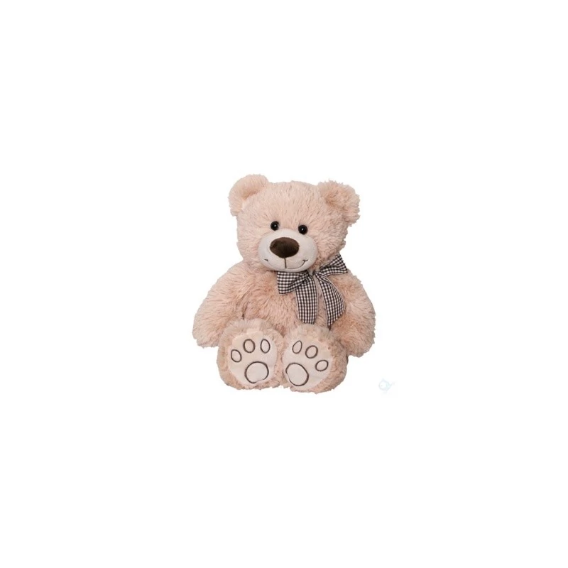 Barátságos pihe-puha világosbarna maci plüssfigura 25 cm - Világosbarna maci plüss