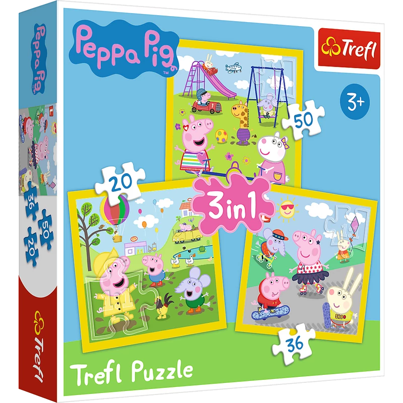 Peppa malac 3 az 1-ben puzzle szett