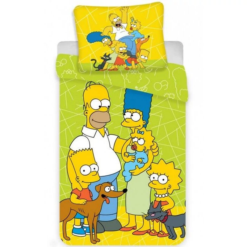 Simpson család pamut ágyneműhuzat szett