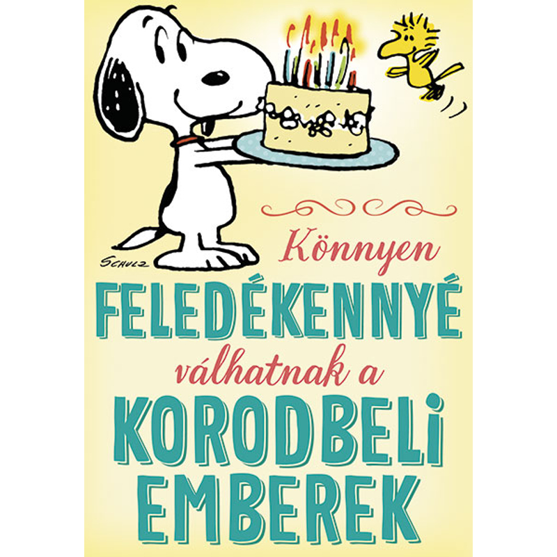 Snoopy kutyus képeslap - Boldog születésnapot!