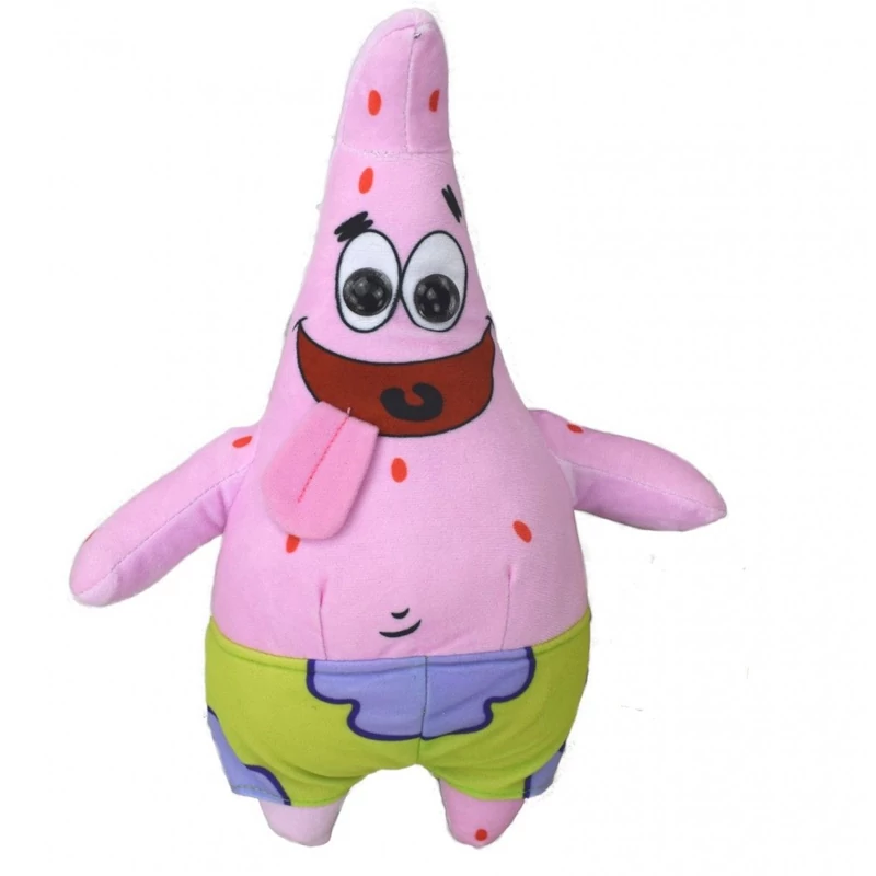 31 cm-es SpongyaBob csillogó szemű Patrik plüssfigura