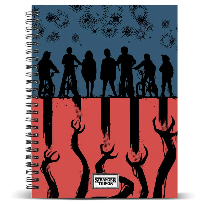 Netflix Stranger Things spirálos jegyzetfüzet A4