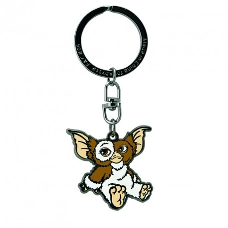 Szörnyecskék Gizmo lapos fém kulcstartó - Gremlins kulcstartó