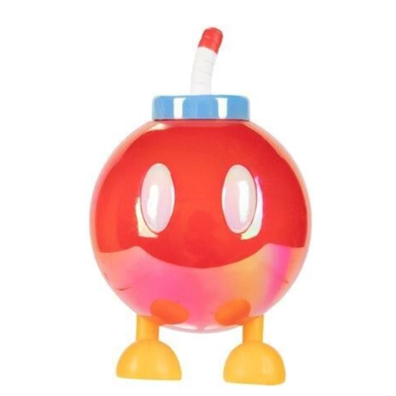 Szuper Márió Bob-omb műanyag figura 6 cm - Super Mario Bob-omb figura