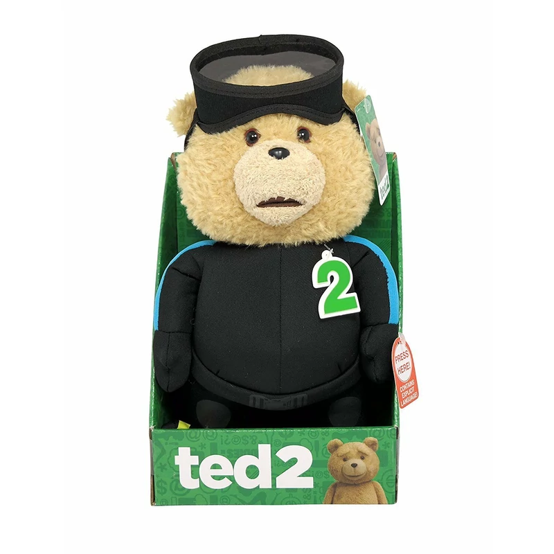 Ted angolul beszélő úszó ruhás plüssfigura 26 cm - Ted plüss