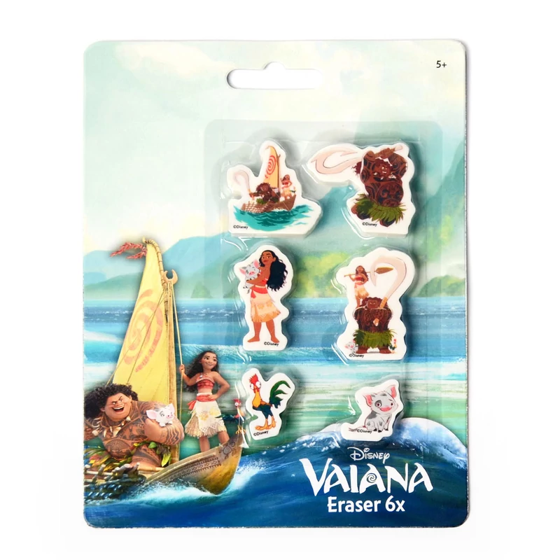 Vaiana radír 6 db