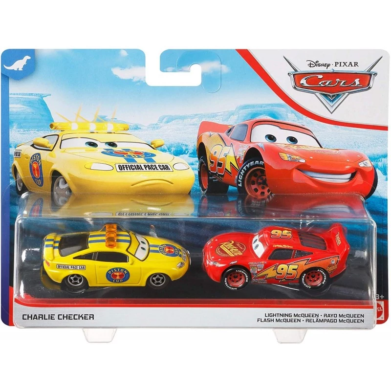 7 cm-es Verdák Charlie és McqQueen matchbox gurulós autó szett