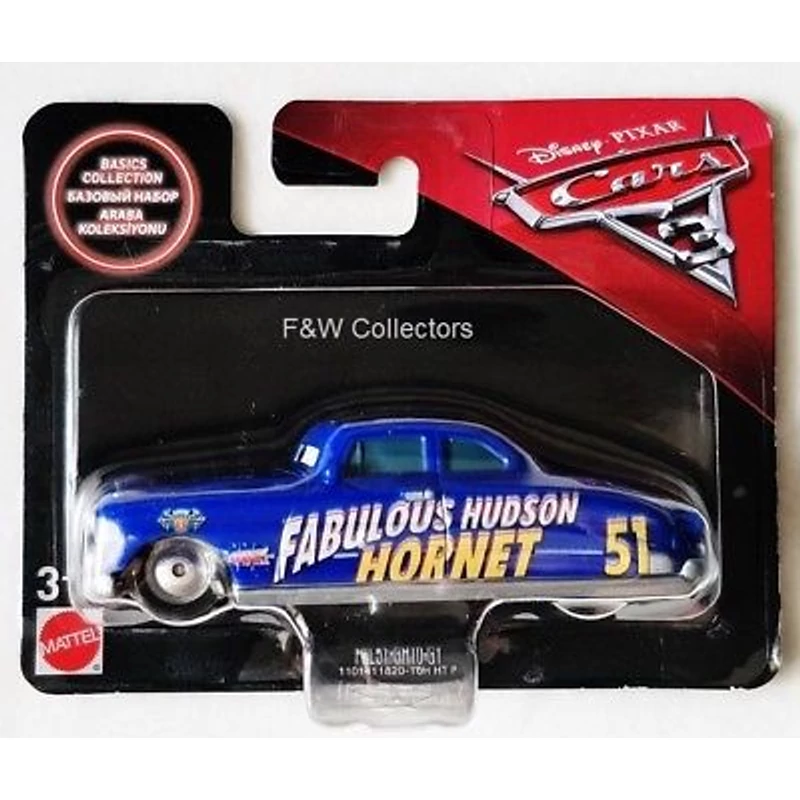 8,5 cm-es Verdák Hudson Hornet műanyag matchbox gurulós kisautó
