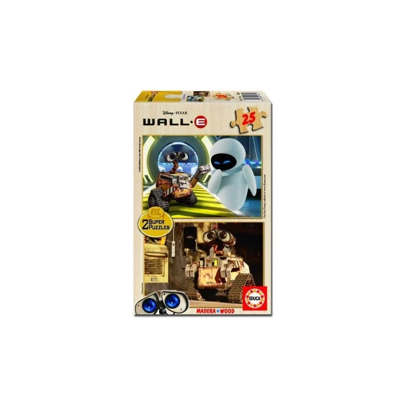 Wall-E fa puzzle 2x25 db