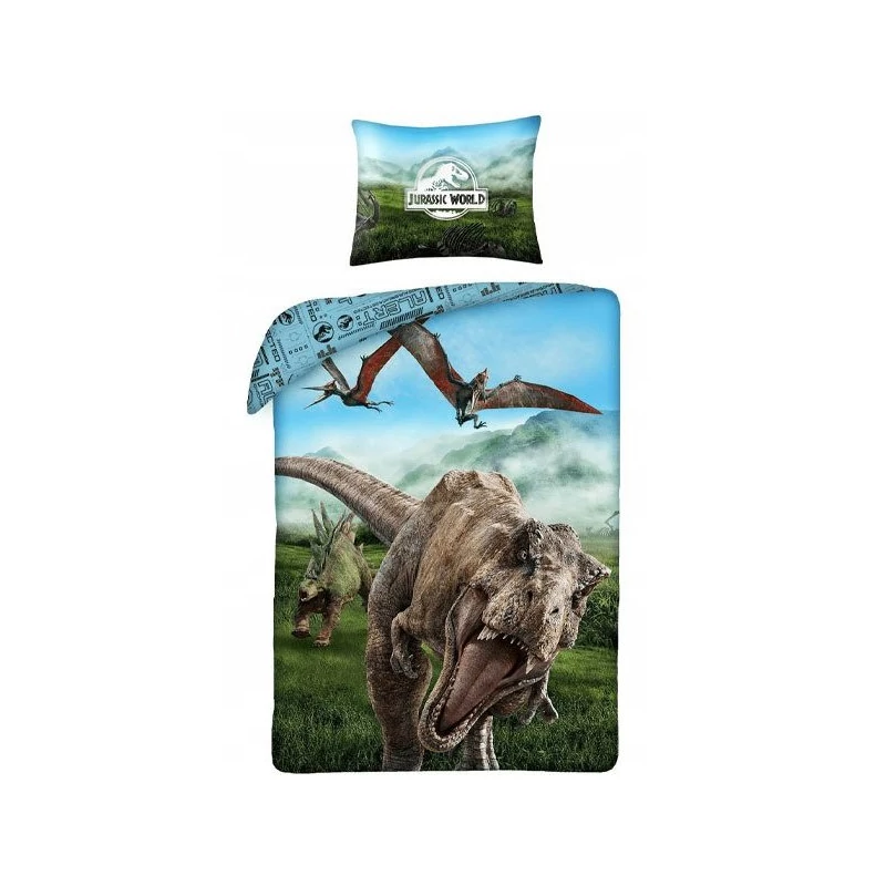 Jurassic World pamut ágyneműhuzat szett