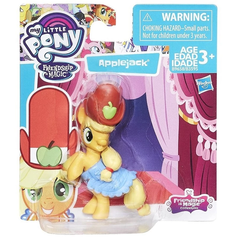 My little pony AppleJack kis műanyag Hasbro figura 5 cm