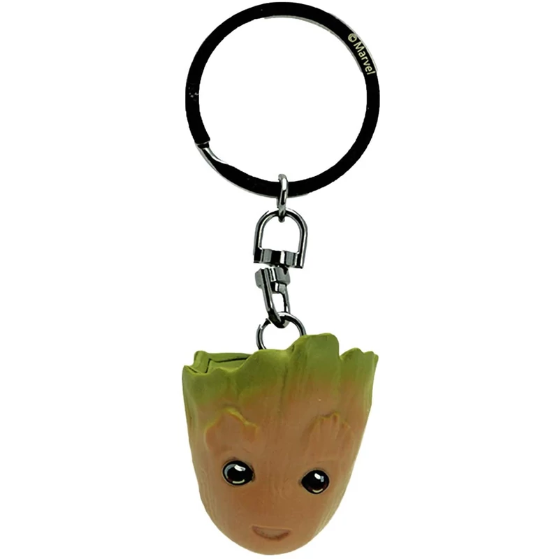 Galaxis őrzői Baby Groot fej alakú 3D kulcstartó 3 cm