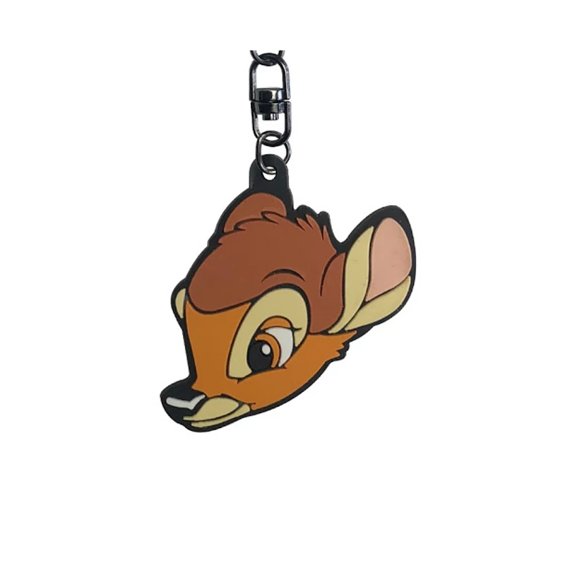 Bambi lapos gumírozott kulcstartó