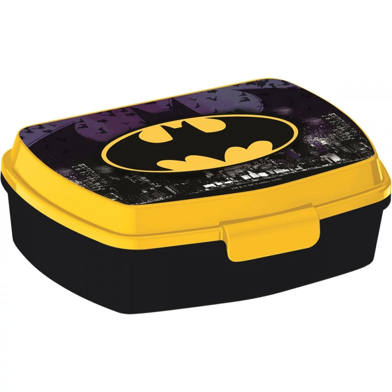 Batman logós műanyag uzsonnás doboz